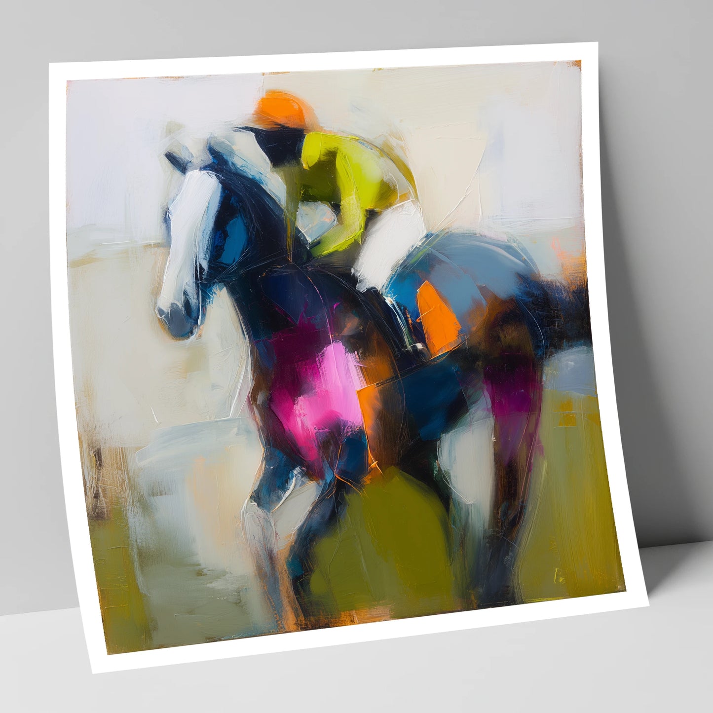 Bold Momentum racing horse art print
