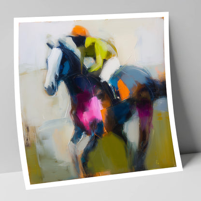 Bold Momentum racing horse art print