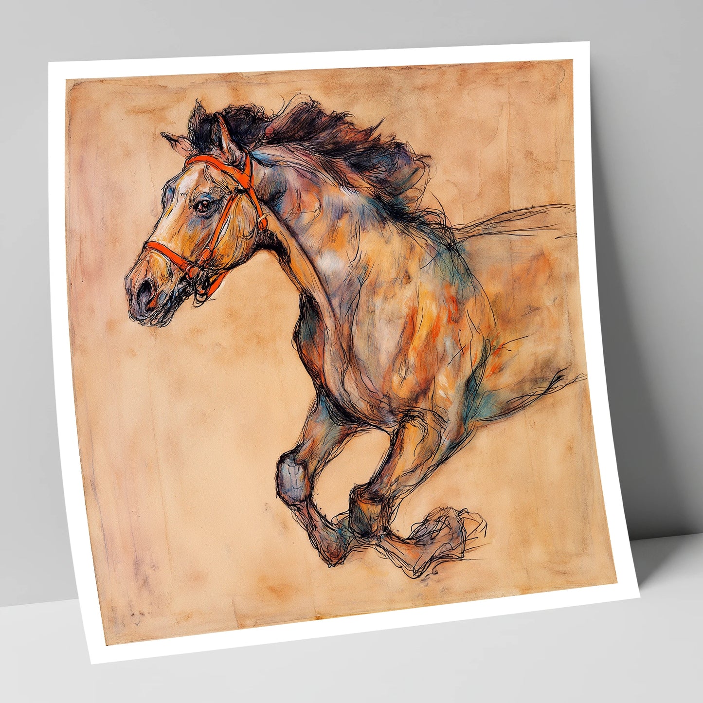 The Morning Gallop racing horse art print