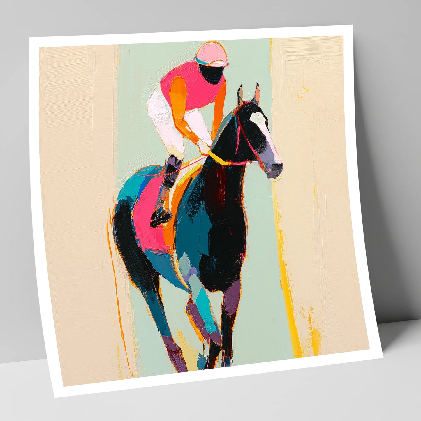 The Bold Contender racing horse art print