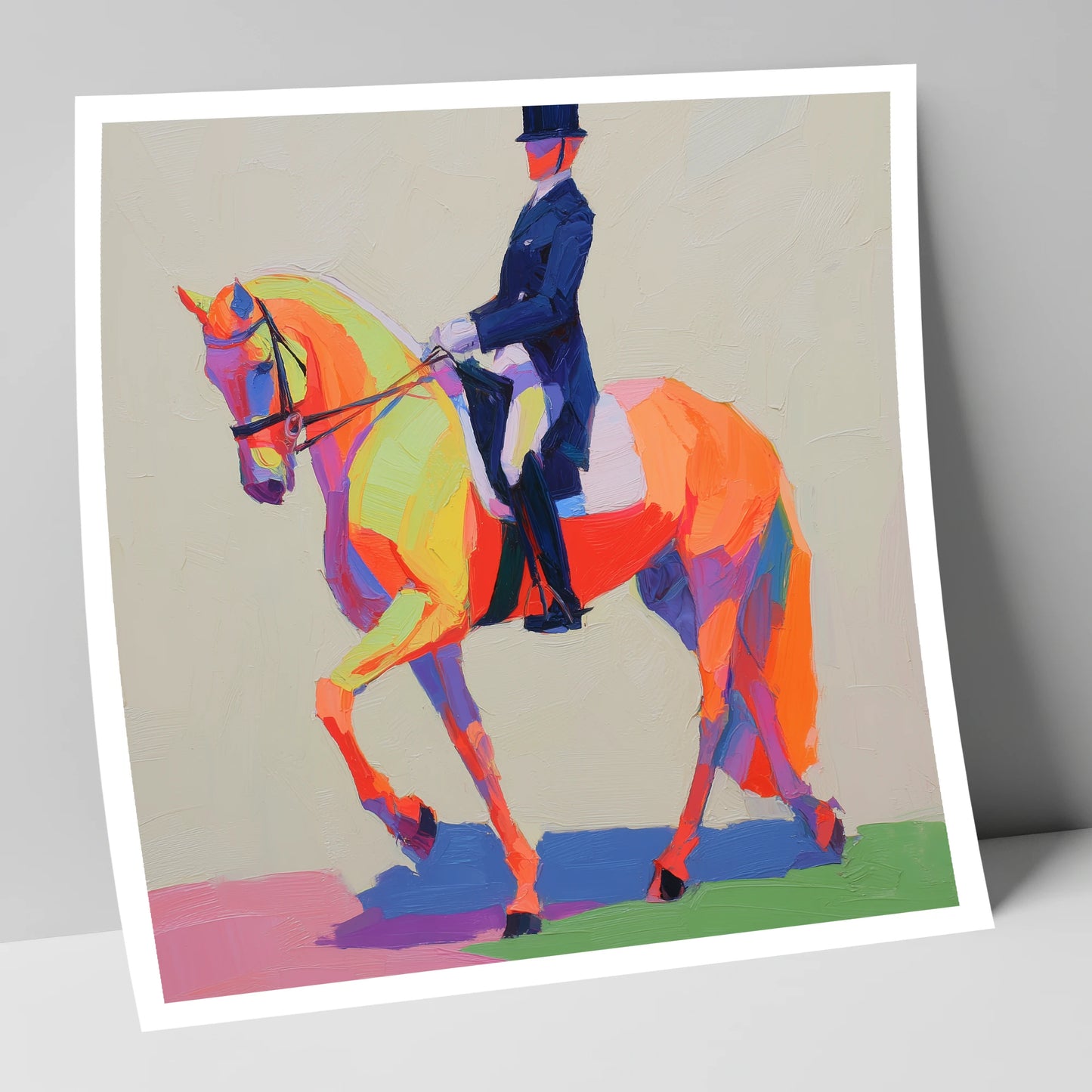 Vivid Dressage Rhythm dressage horse art print