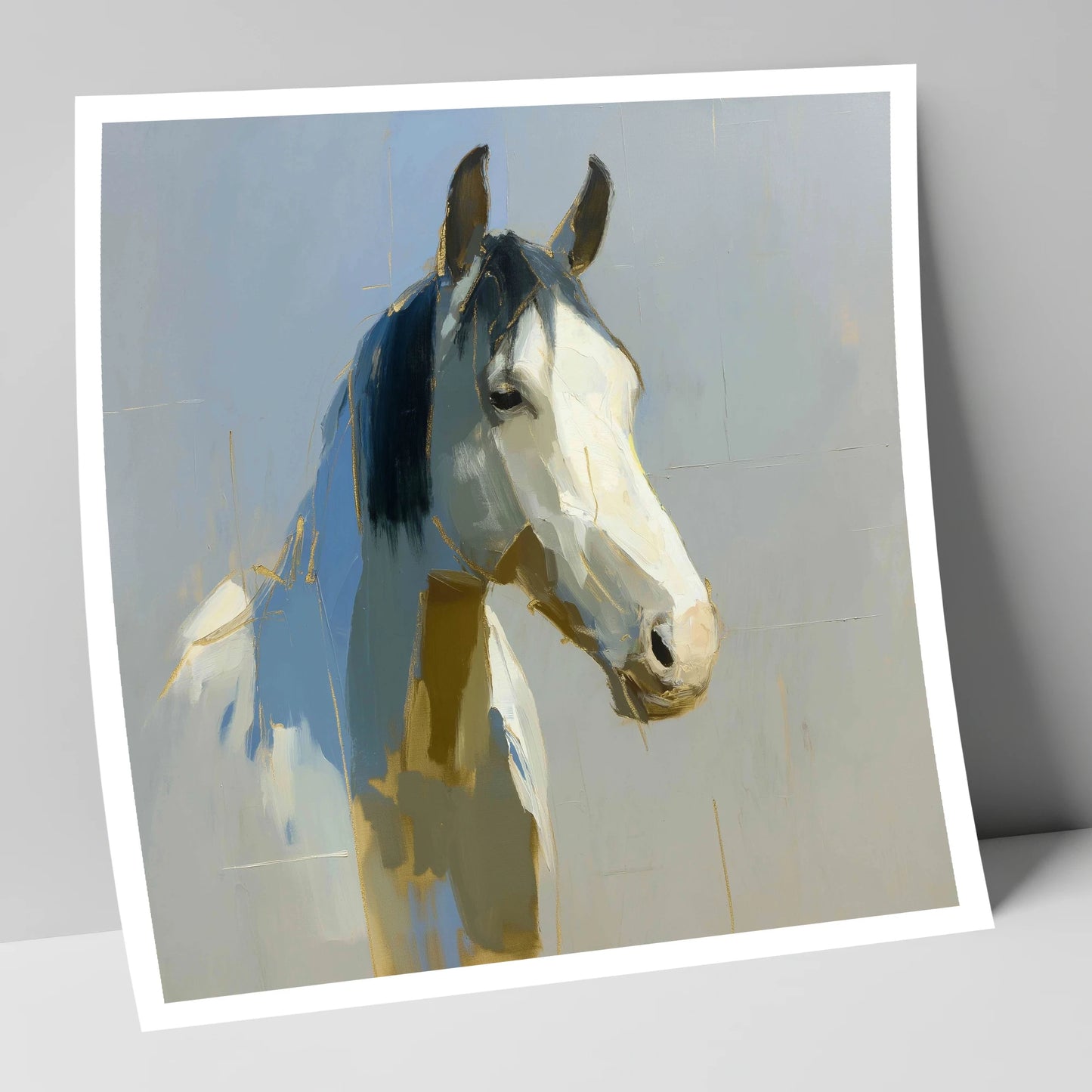 Luminous Morning Watch horse portrait art print