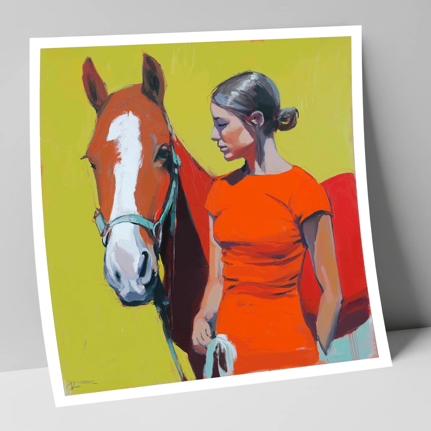 Radiant Bond horse & rider art print