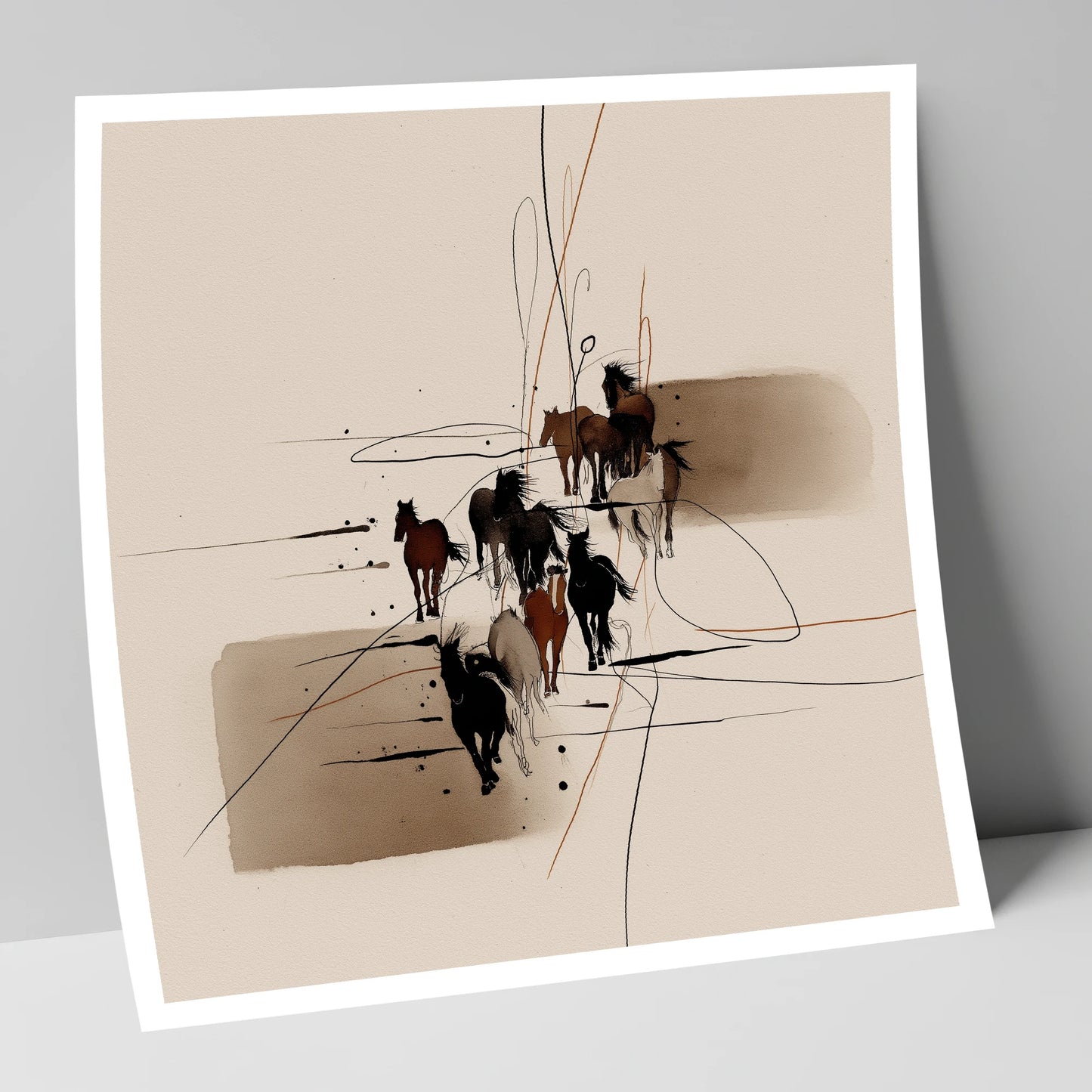 Wild Herd Dynamics wild horses art print