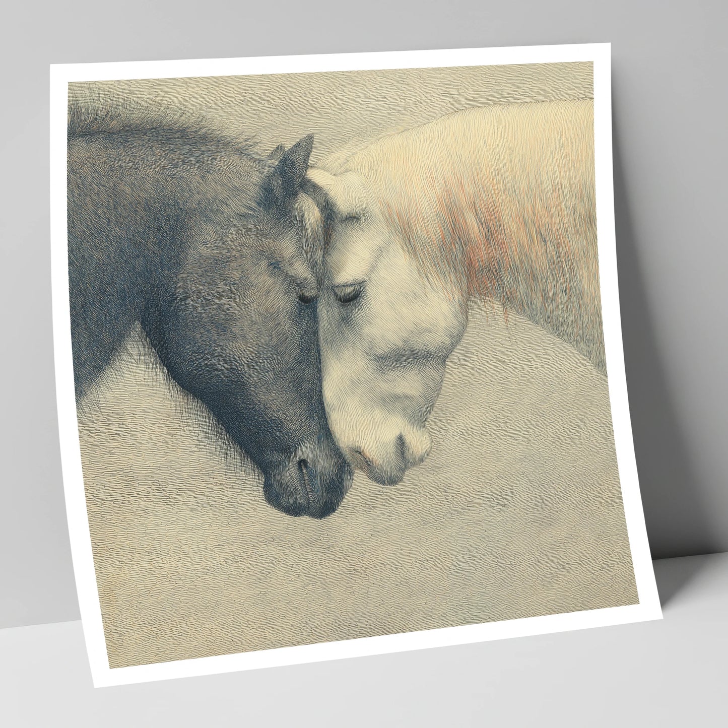 Quiet Harmony horse portrait art print
