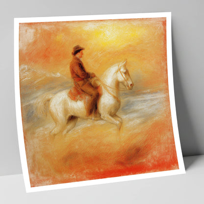 Sundown on the Plains western horse art print