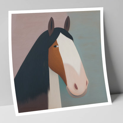 The Gentle Heavyweight horse breed art print