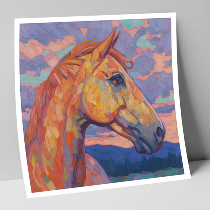 Prismatic Equine Portrait horse portrait art print