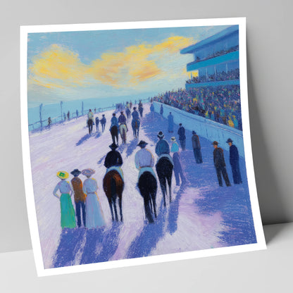 Parade Before the Post racing horse art print