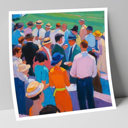 Colours of the Enclosure racing horse art print