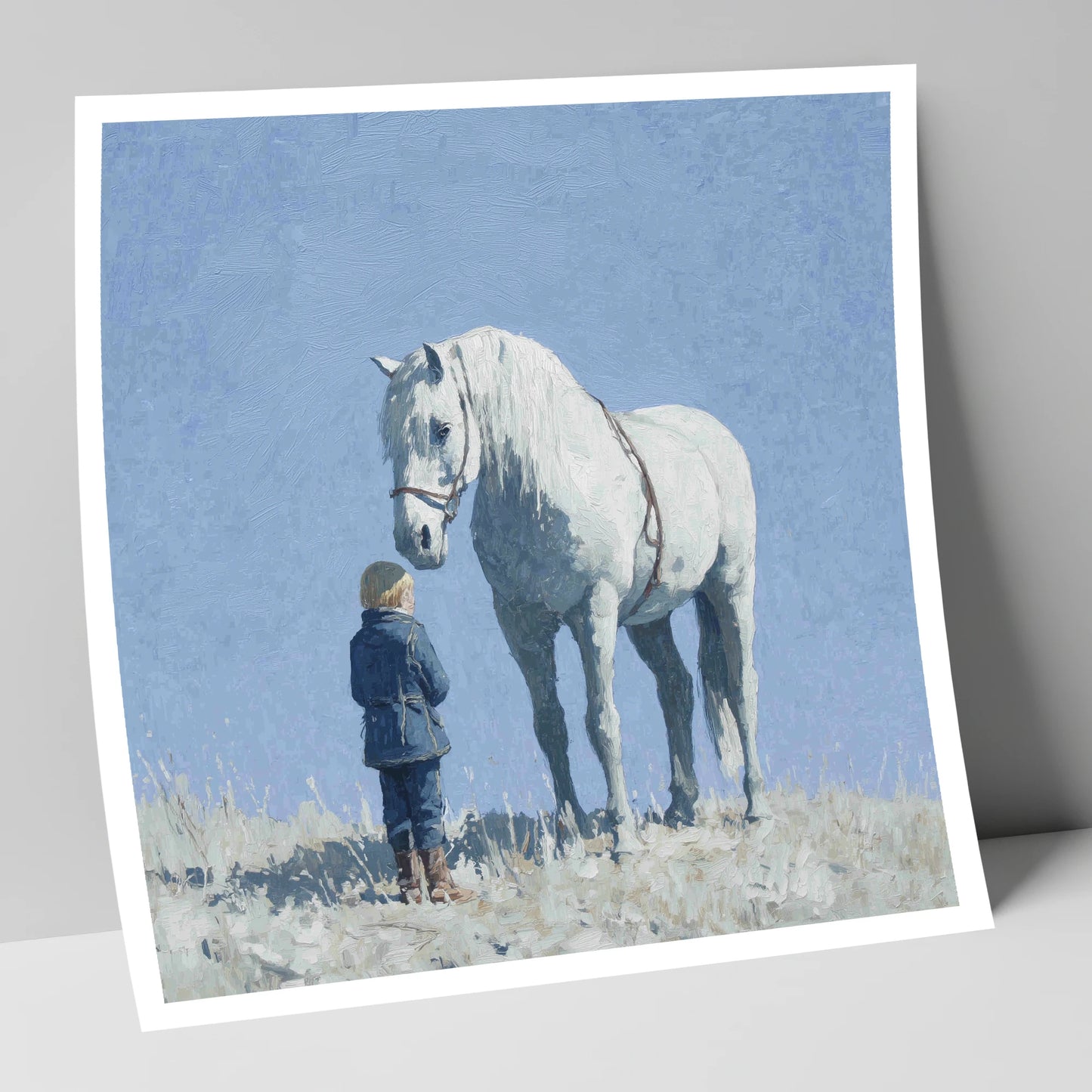 A Quiet Trust horse & rider art print
