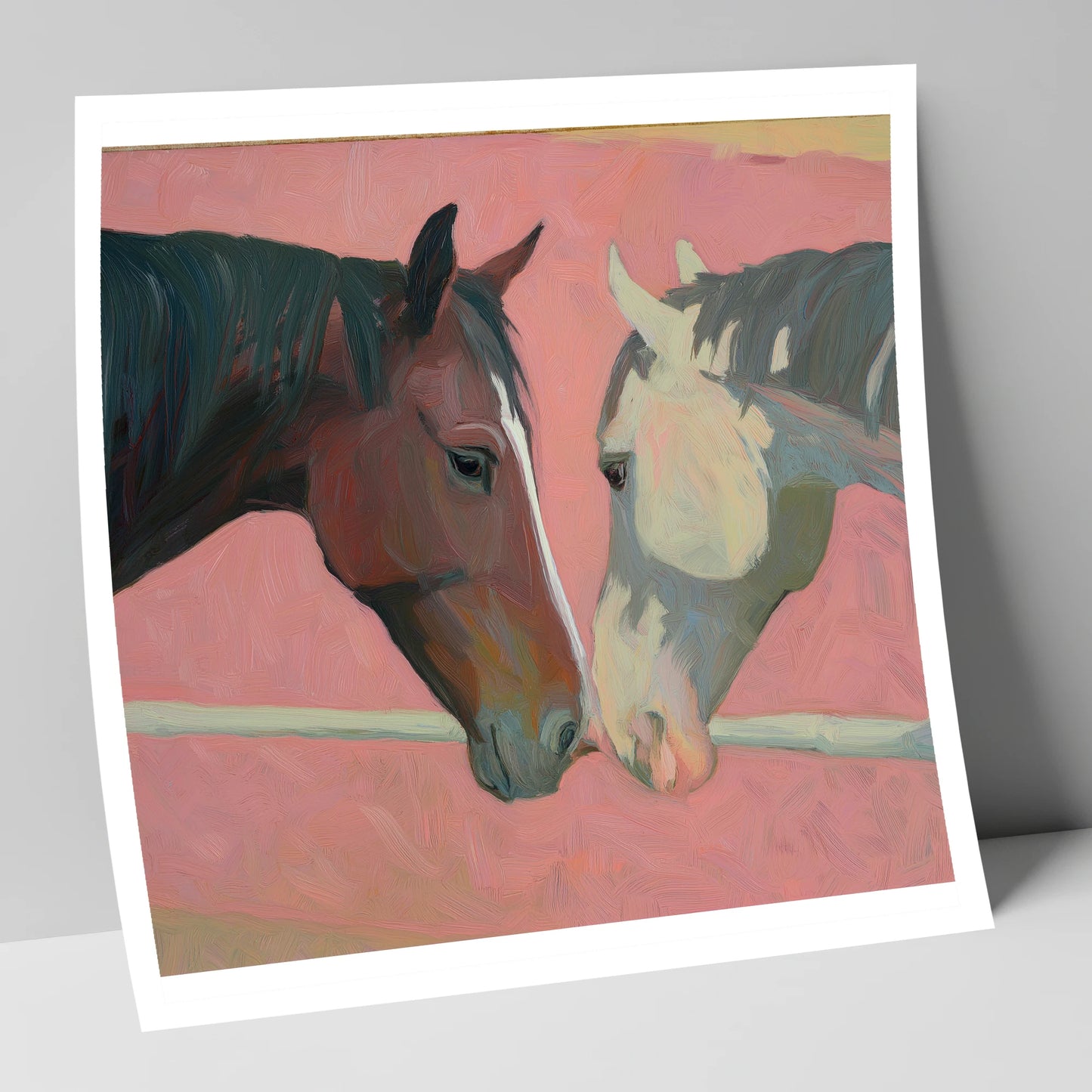 Quiet Companions horse portrait art print