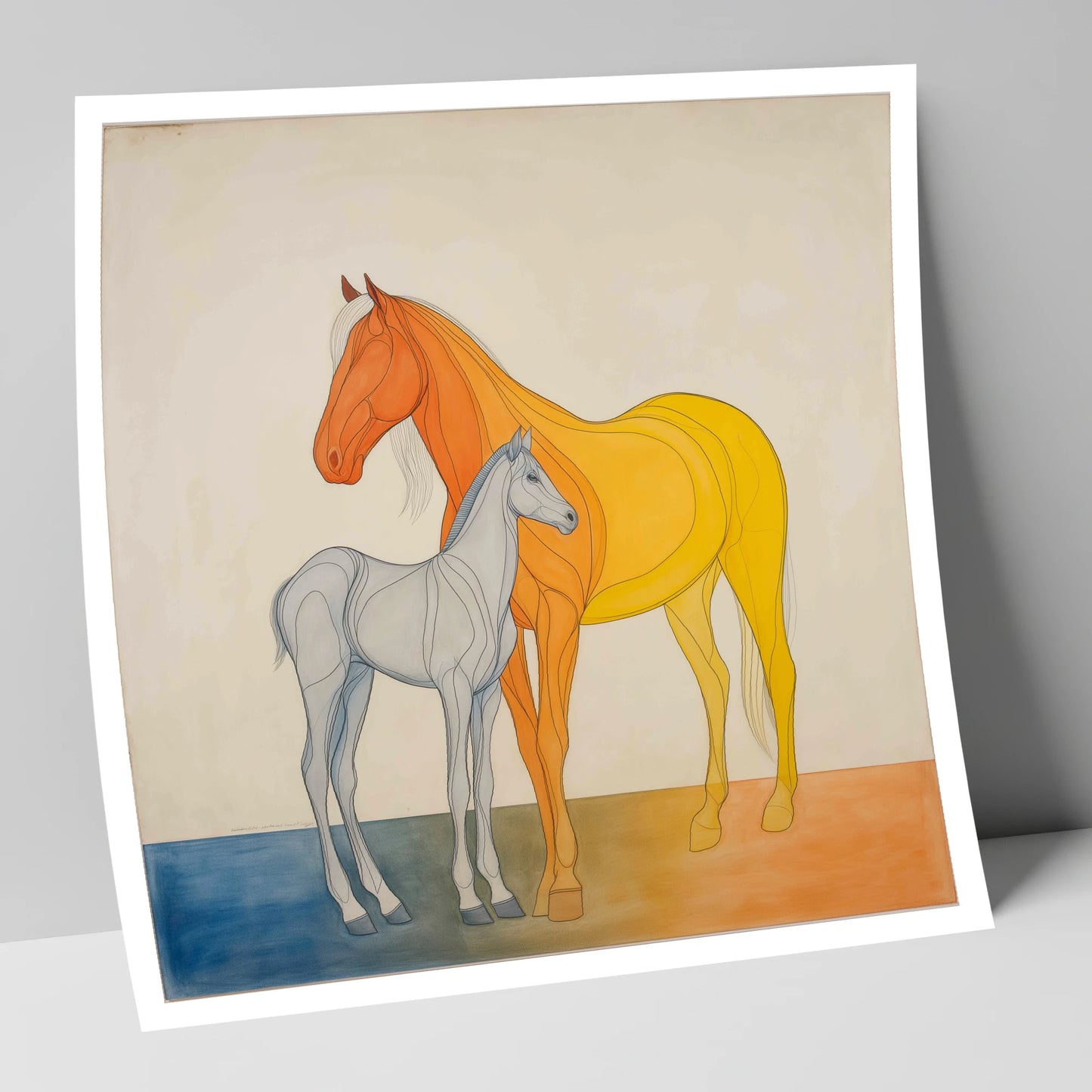 Radiant Lineage mare & foal art print