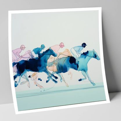 Fluid Racing Strides racing horse art print