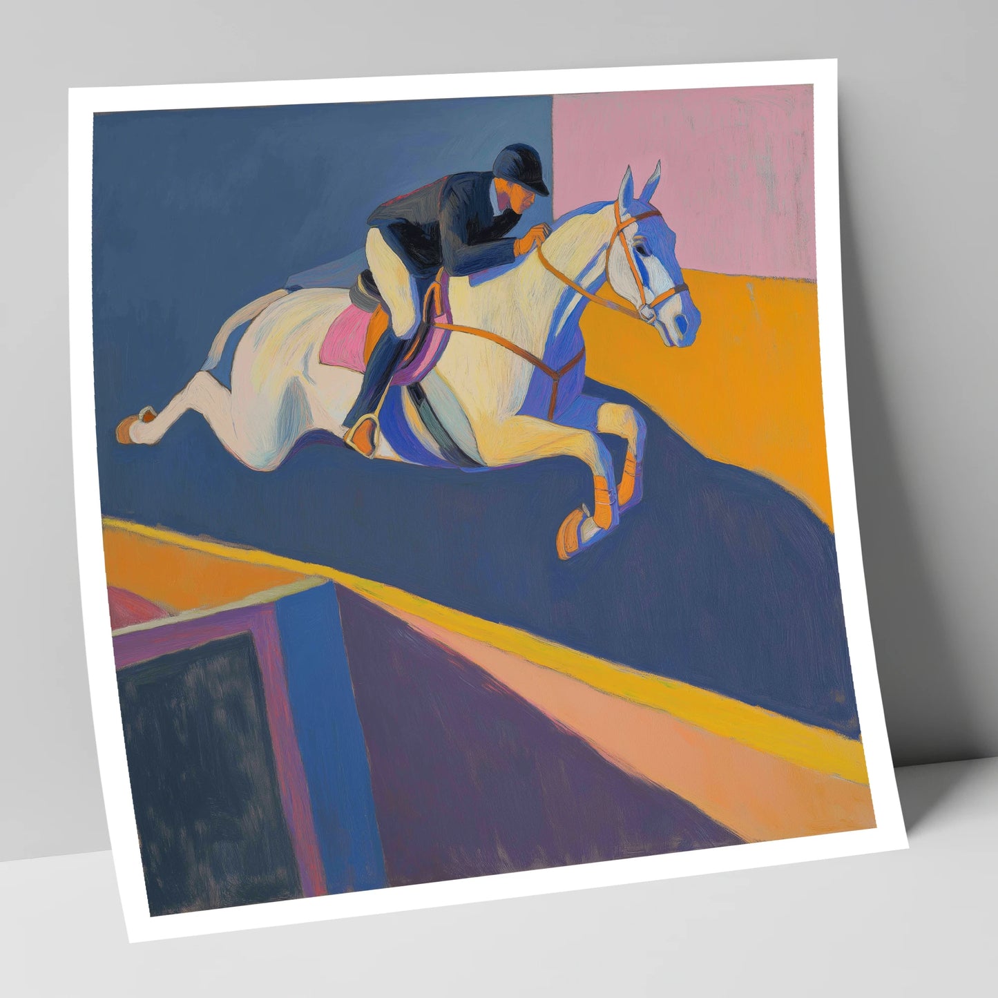 Bold Flight show jumping horse art print
