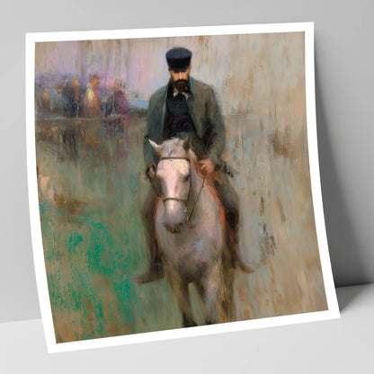 The Morning Work racing horse art print