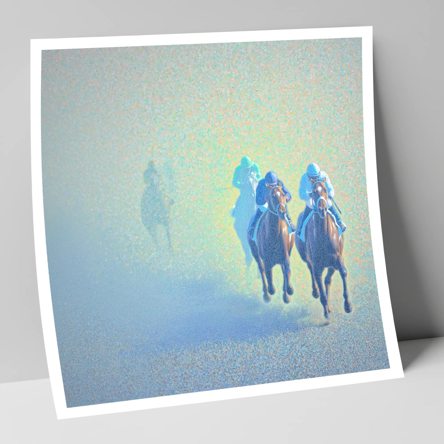 Luminous Morning Chase racing horse art print