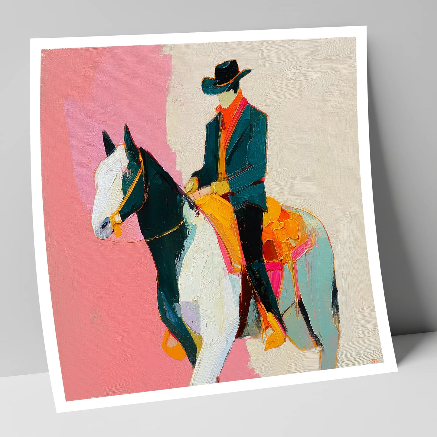 Modern Western Spirit western horse art print