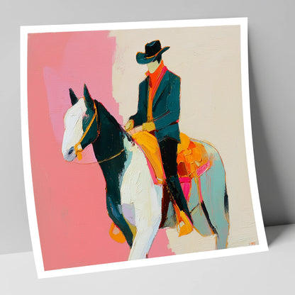Modern Western Spirit western horse art print