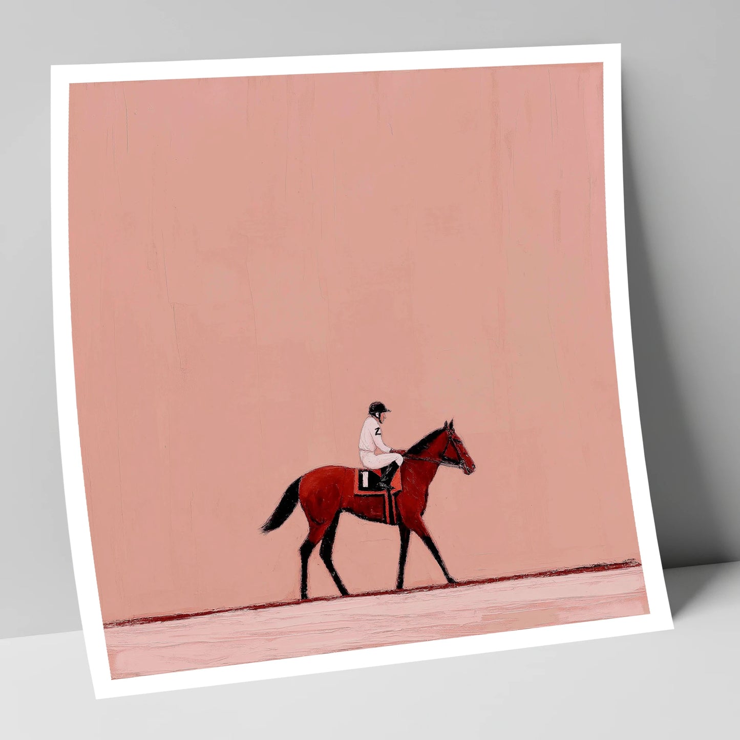 The Quiet Walk racing horse art print