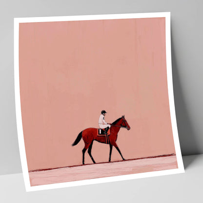 The Quiet Walk racing horse art print