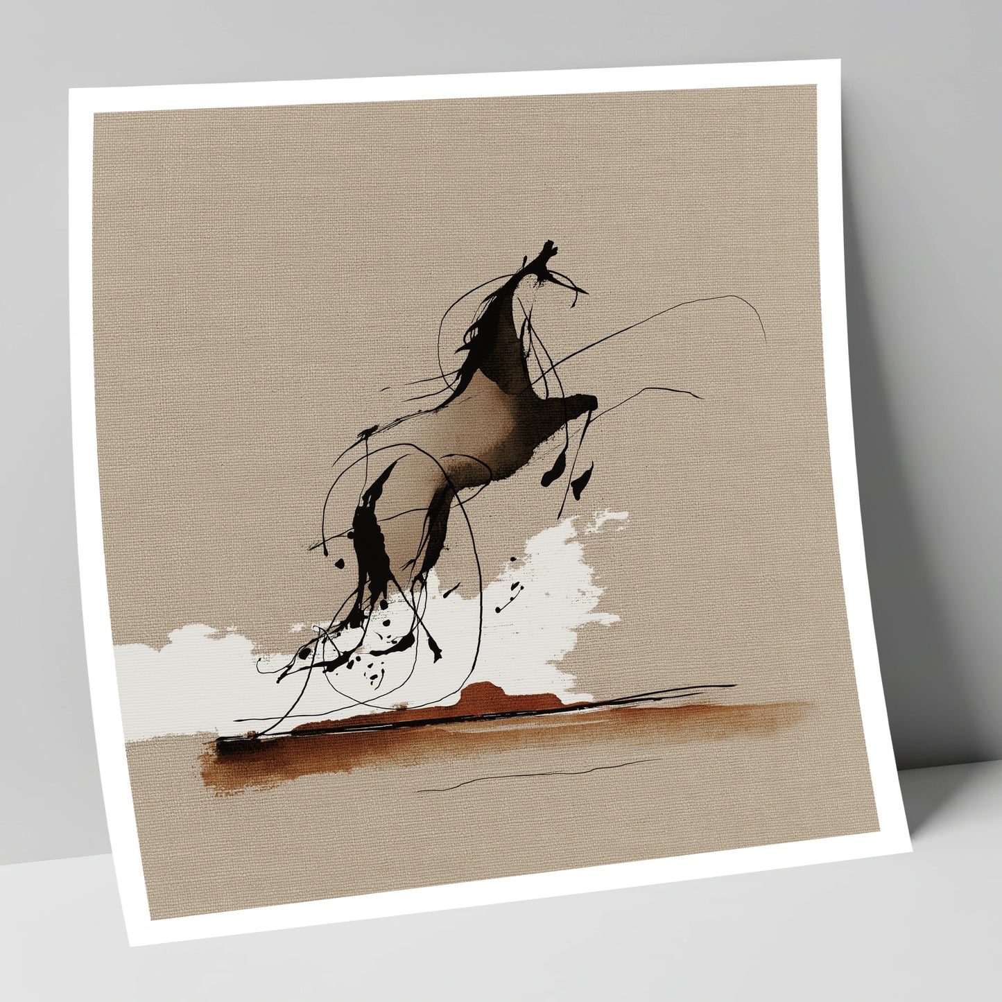 Rearing Wild Spirit wild horses art print