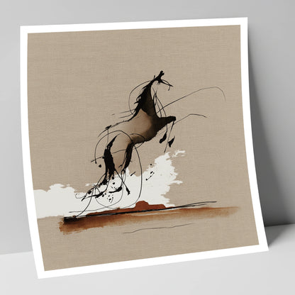 Rearing Wild Spirit wild horses art print