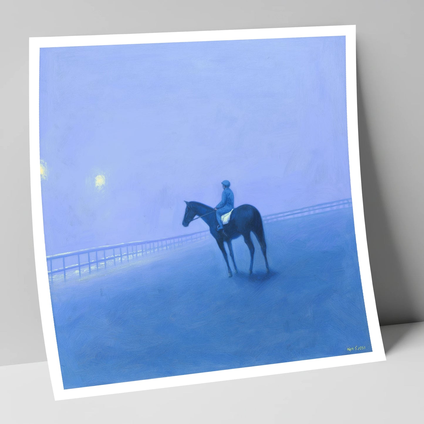 Dawn on the Gallops racing horse art print