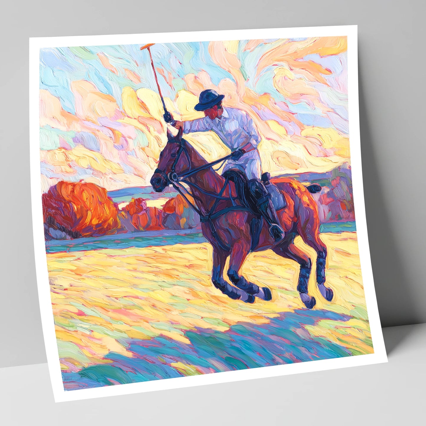 The Final Chukka polo horse art print