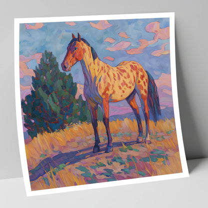 Painted Prairie Appaloosa horse breed art print