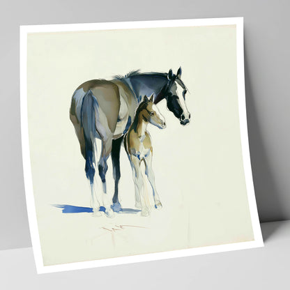 Gentle Guidance mare & foal art print
