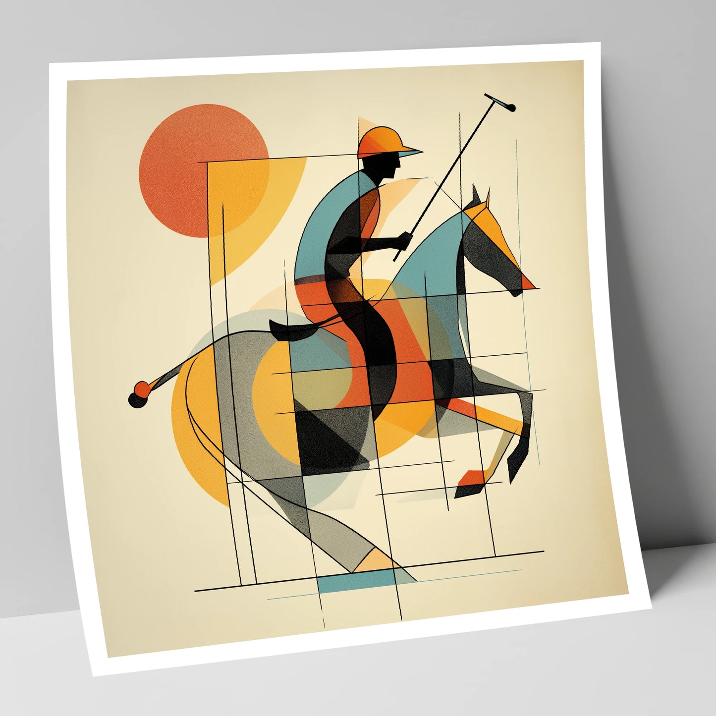 Rhythm of the Chukka polo horse art print