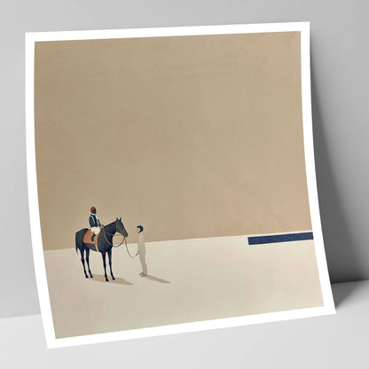 Quiet Anticipation racing horse art print