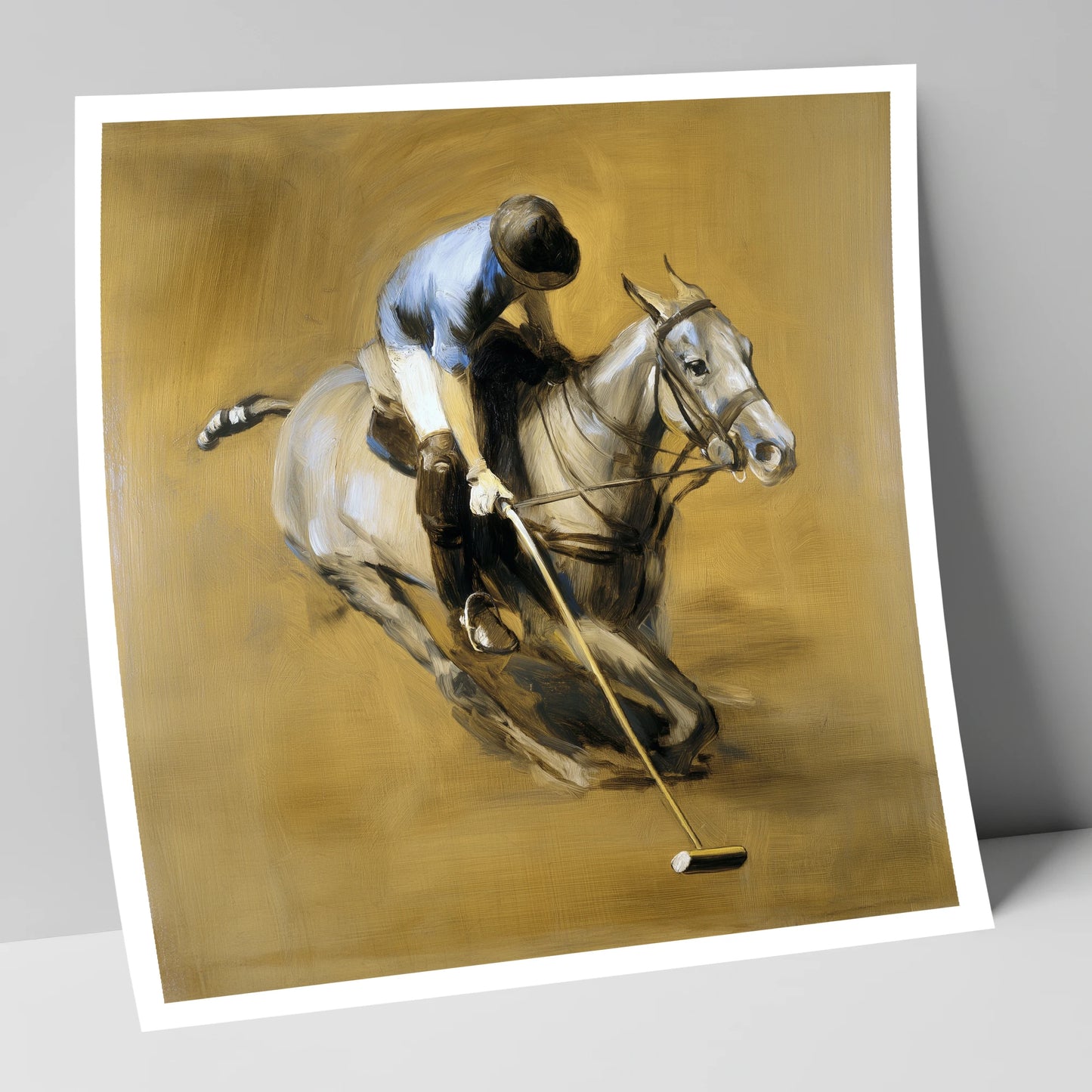 The Decisive Swing polo horse art print