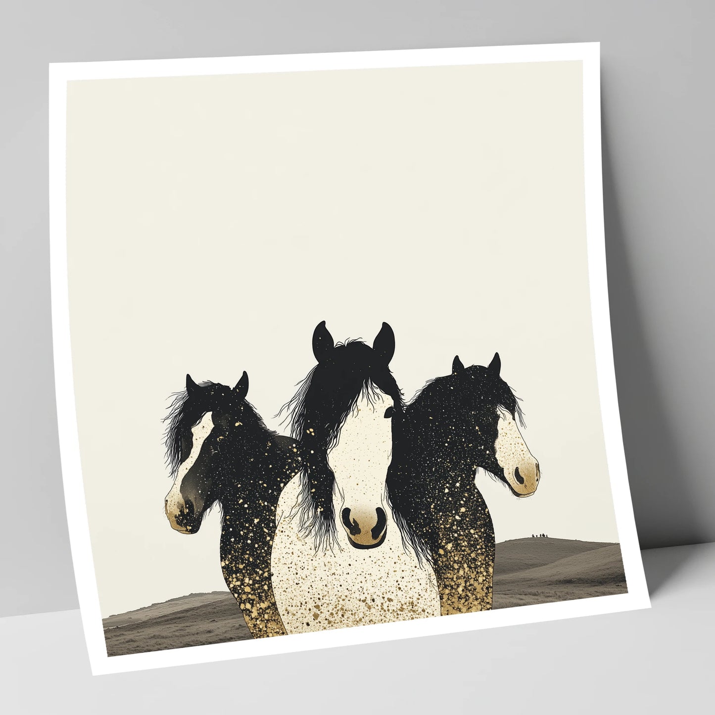 Gilded Companions horse landscape art print