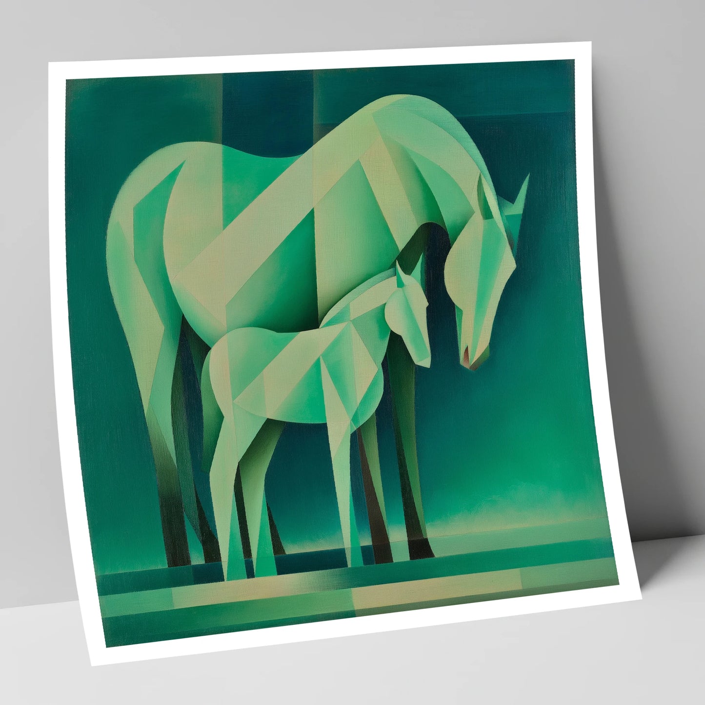 Verdant Harmony mare & foal art print