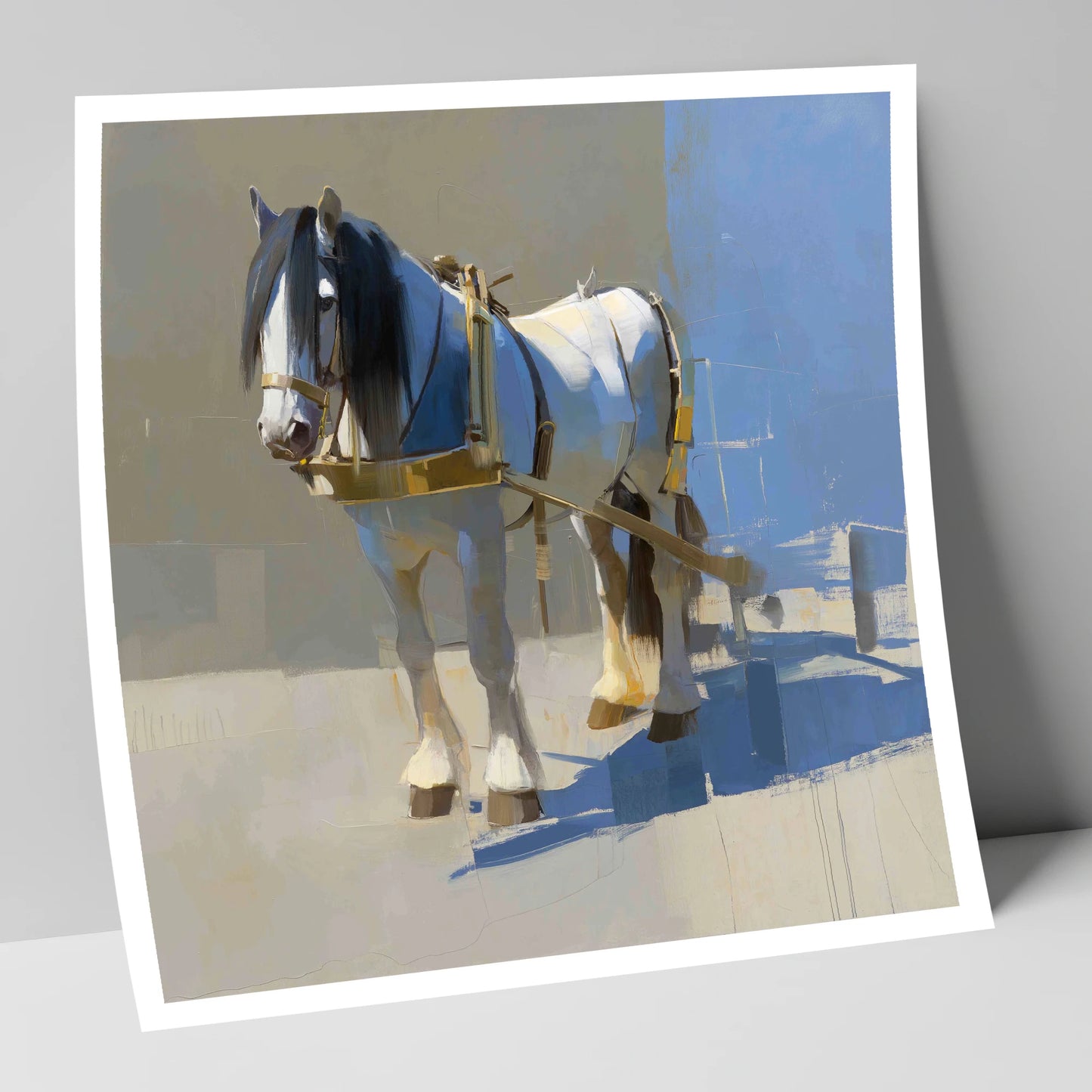 Dignity in the Shade working horse art print