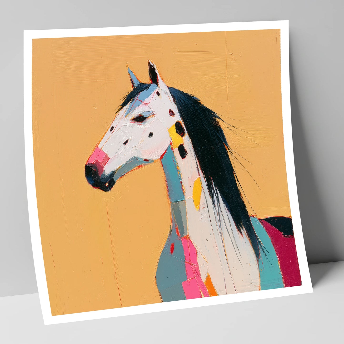 Vibrant Appaloosa Portrait horse breed art print