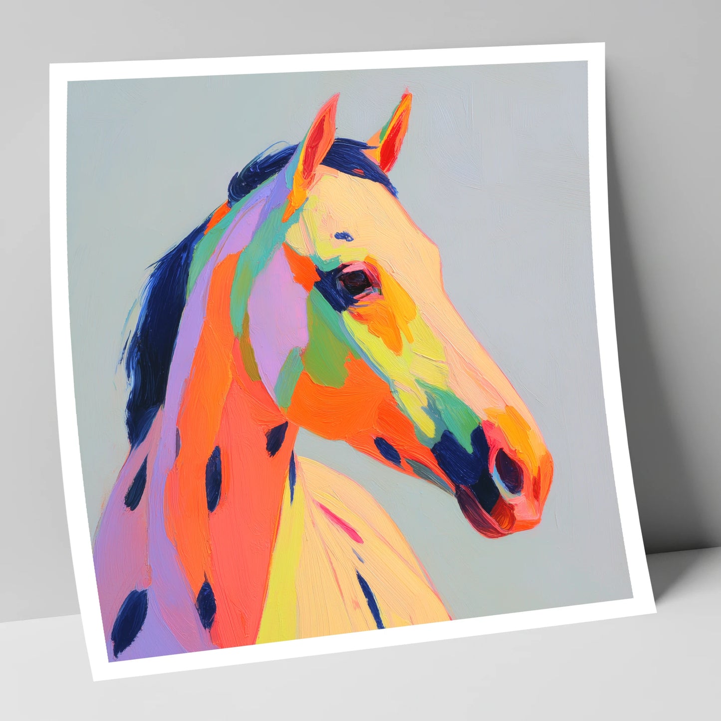 Technicolour Spirit horse breed art print
