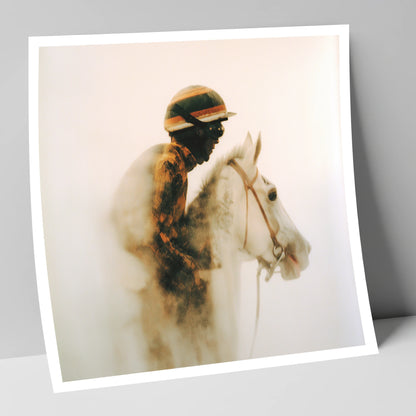 Echoes of the Track racing horse art print