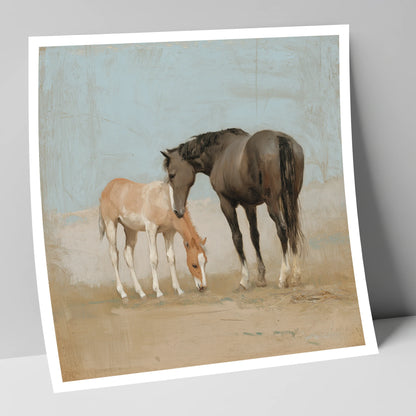 The Quiet Bond mare & foal art print