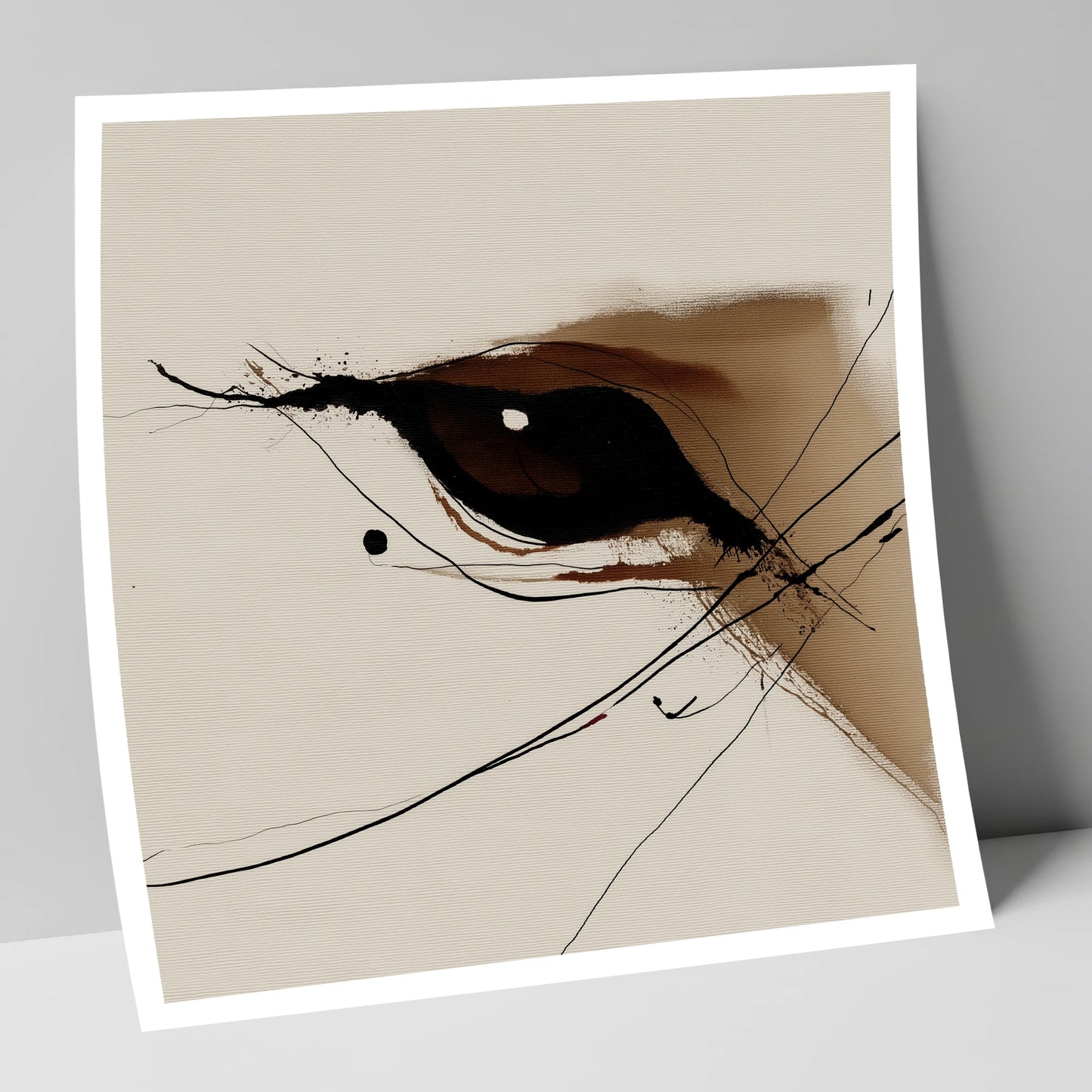 Soulful Equine Gaze horse portrait art print