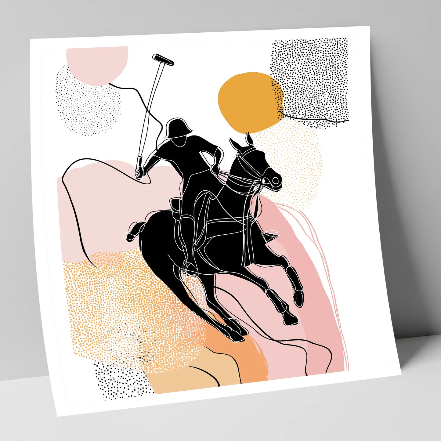 Graphic Polo Motion polo horse art print