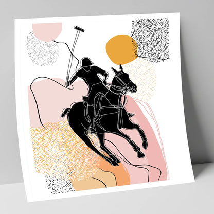 Graphic Polo Motion polo horse art print