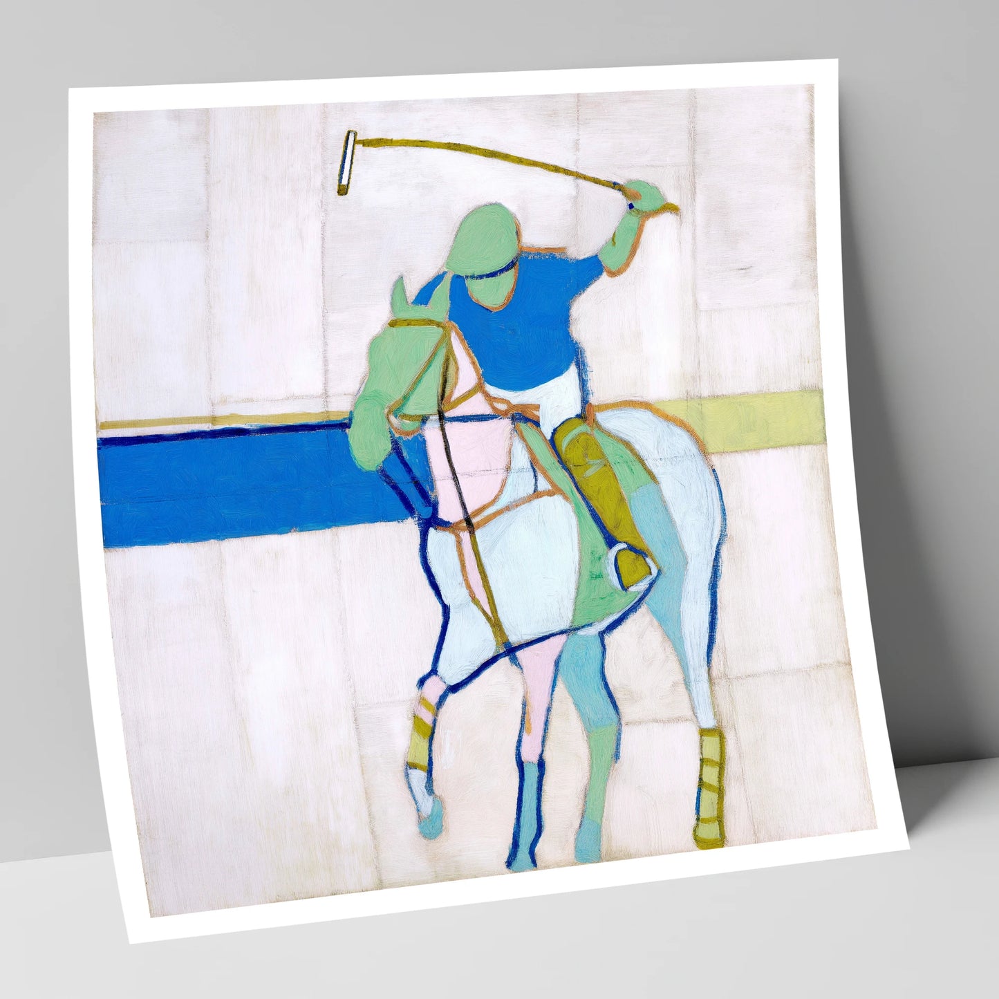 Mid-Swing Momentum polo horse art print