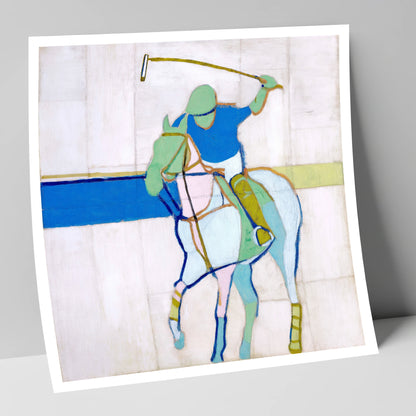 Mid-Swing Momentum polo horse art print