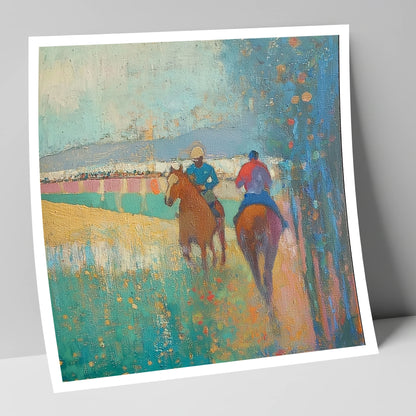 Morning Ride Out racing horse art print