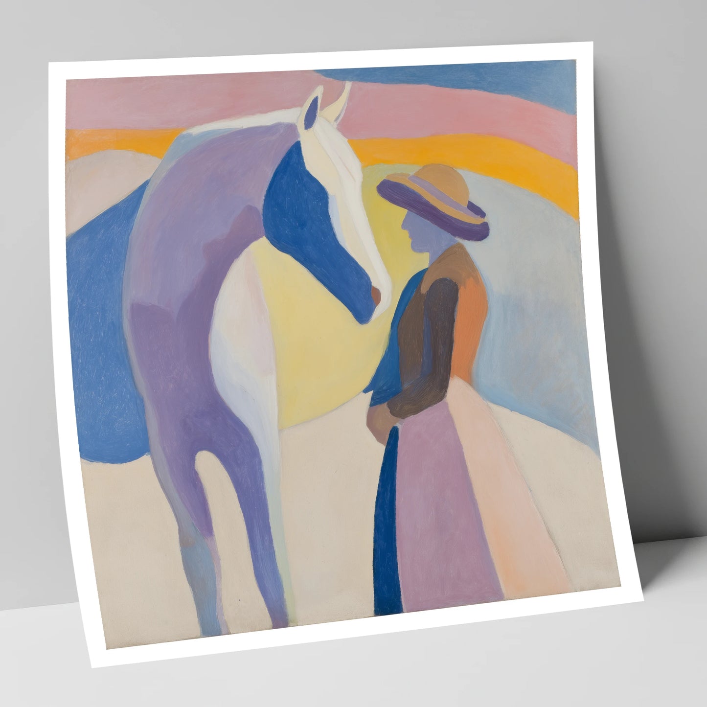 The Quiet Encounter horse & rider art print