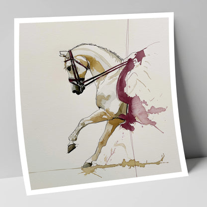 Elevated Rhythm dressage horse art print
