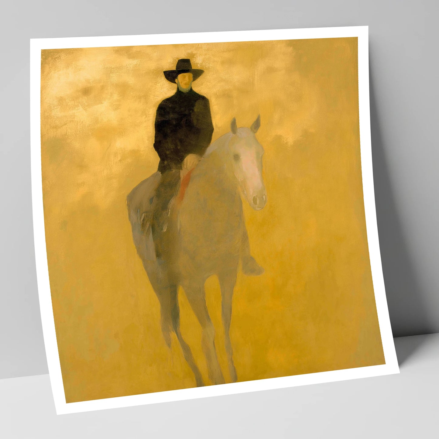 The Golden Trail western horse art print